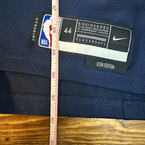 Nike Anthony Edwards Navy Minnesota Timberwolves Swingman Jersey - Icon Edition - Picture 7 of 7